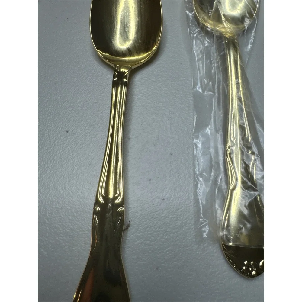 Gold-tone FLATWARE 'ROYAL' Stainless Steel Japan - Service for 4-20 Pieces